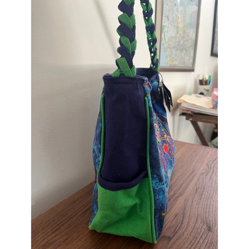 NWT Laurel Burch Blue Green Dog y2k - Picture 9 of 12